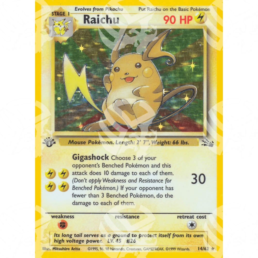 Fossil - Raichu - Holo Rare 14/62