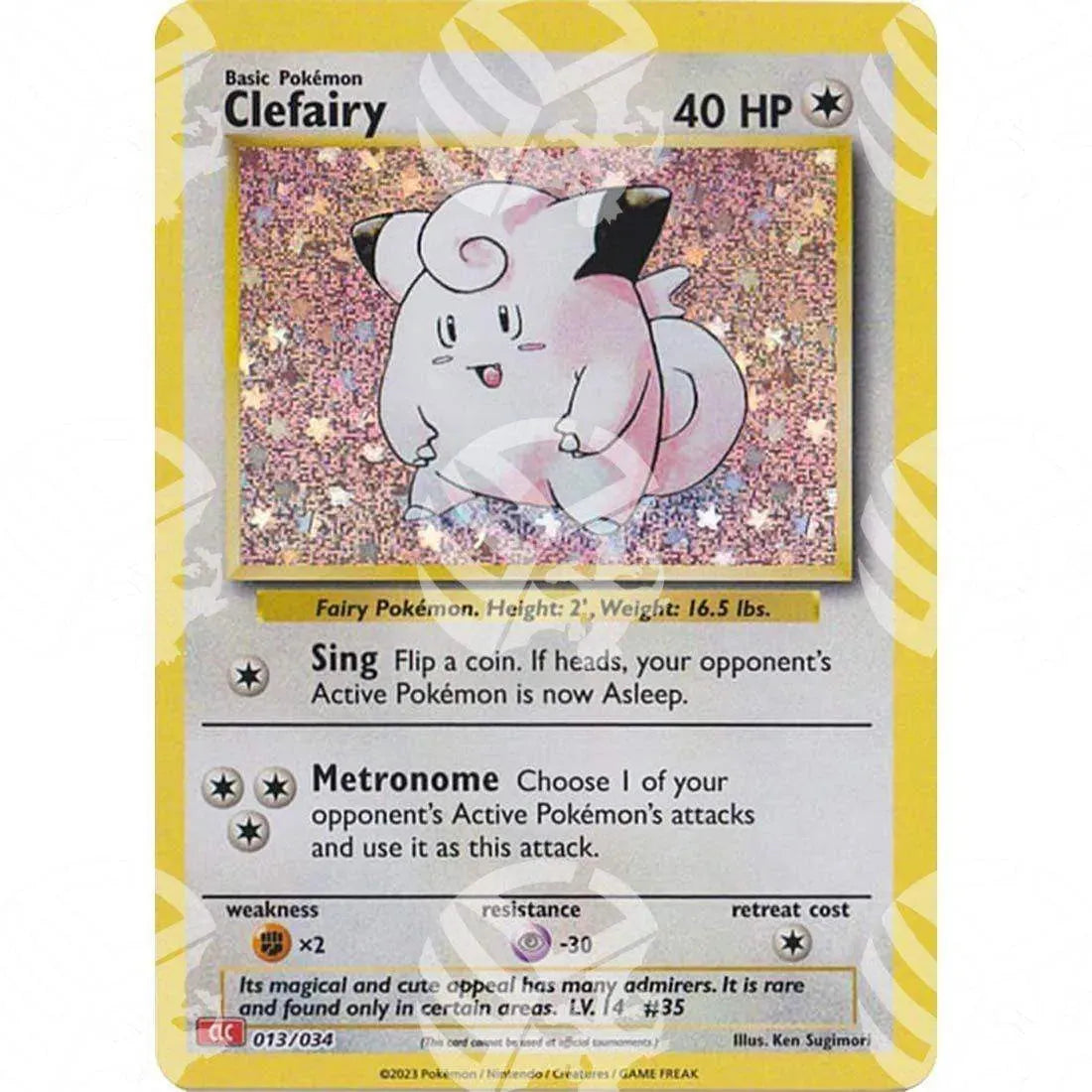 Classic: Charizard & Ho-Oh - Clefairy - 013/034 - Warcard