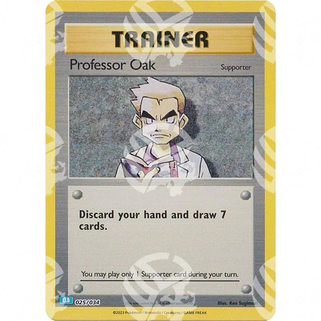 Classic: Blastoise & Suicune - Professor Oak - 025/034 - Warcard