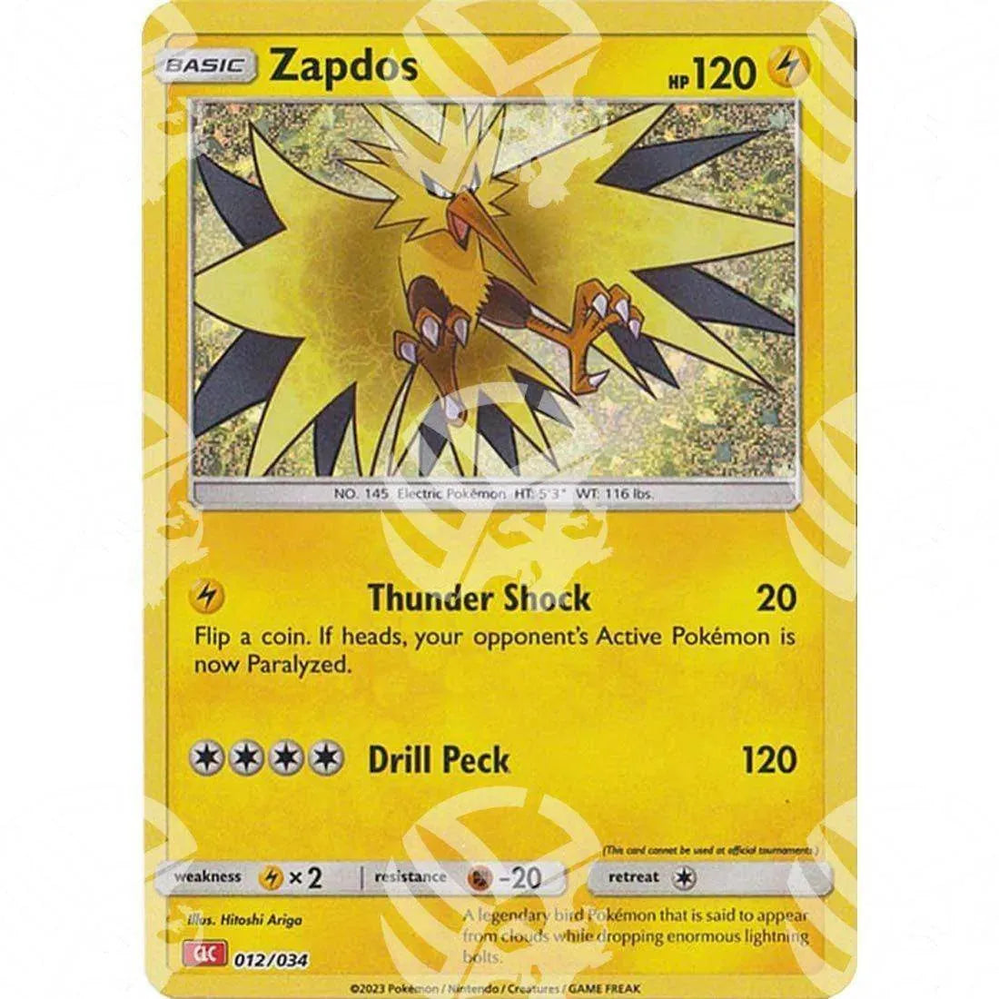 Classic: Charizard & Ho-Oh - Zapdos - 012/034 - Warcard